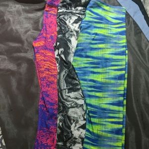 Lot of workout capris